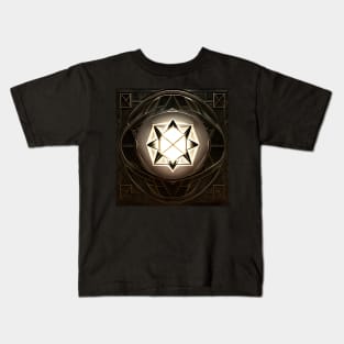 Hexagram Gold Kids T-Shirt